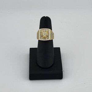 Brand New Sterling Silver 925 Leopard Face Cz Ring